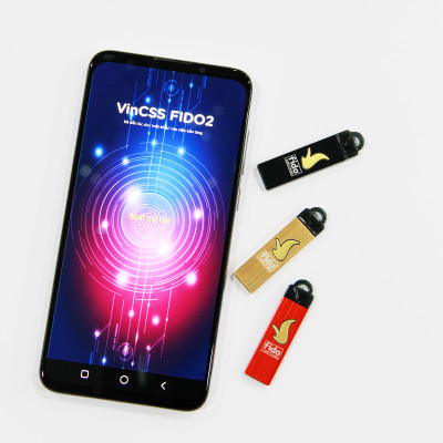 Khóa Xác Thực Mạnh VinCSS FIDO2 Touch 1 (Kết Nối USB Type-A) - Hỗ Trợ Xác Thực An Toàn Không Mật Khẩu, Chuẩn UAF/U2F/FIDO2 - Hàng Chính Hãng 