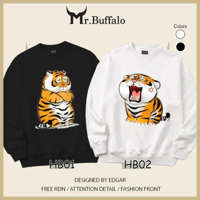 Áo Sweater cặp đôi Hổ béo cute HB01HB02 Mr.Buffalo