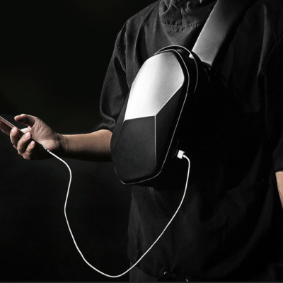 Túi đeo chéo đeo ngực nam đa chức năng cao cấp phong cách châu âu cá tính