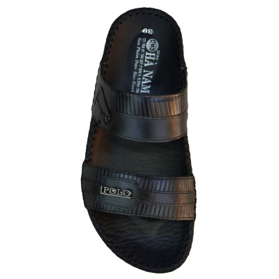 Dép Nam Quai Ngang HÀ NAM Da Bò Thật Cao Cấp DNA2080