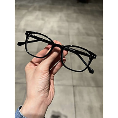 Kính Mắt vuông gọng nhựa đen thiết kế đơn giản cho nam nữ