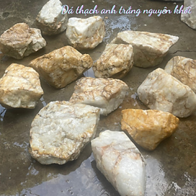 Đá thạch anh trắng nguyên khối NHASAN 