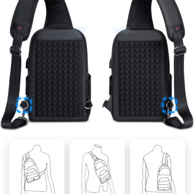 Túi đeo chéo đeo ngực nam thông minh đa chức năng thời trang cao cấp phong cách cá tính