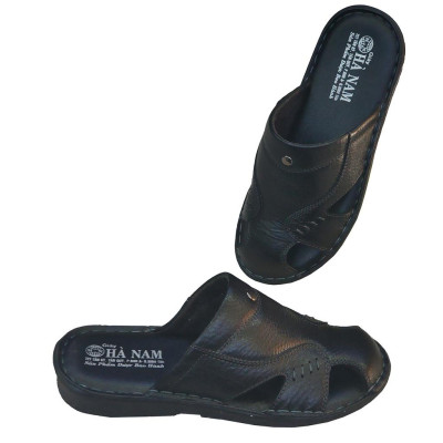 Dép Bít Mũi Nam Da Bò Thật TiTi ĐÔ Cao CấpGSB2085d