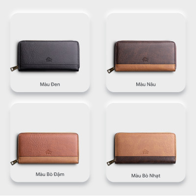 Ví Lata ( Thời trang nữ dáng cầm tay dáng dài - Ví da VN62 )