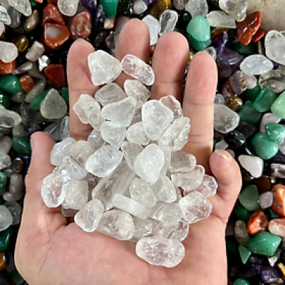 Đá thạch anh vụn đánh bóng NHASAN tăng cường năng lượng dương (trắng)