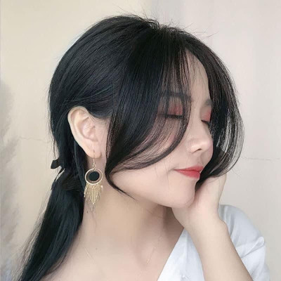 Tóc mái hất thật cao cấp 100% - 2 mái bay hất