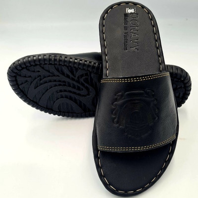  DÉP QUAI NGANG NAM DA BÒ THẬT 100% DONAVY CAO CẤP MAY FULL QUAI VÀ ĐẾ BAO ĐI MƯA DQNVM