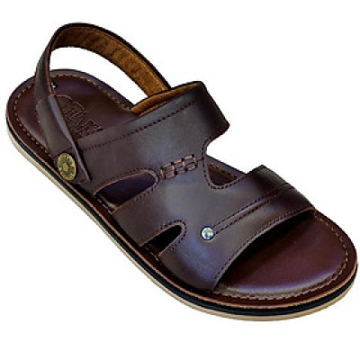 Giày Sandal Nam Da Bò Thật TiTi ĐÔ Cao Cấp DNA2167d