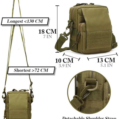 Túi Đeo Vai, Túi Đeo Hông Cao Cấp Tiện Lợi Thời Trang Nam Phong Cách Mạnh Mẽ Chất Vải Cavan Chống Nước Bền Màu-HÀNG CHÍNH HÃNG