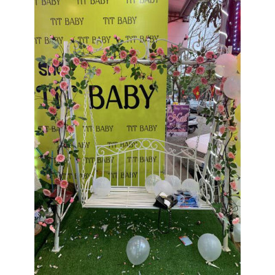 Dây leo hoa hồng trà giả - dài 180cm - Cây giả, hoa lụa Decor trang trí nhà cửa