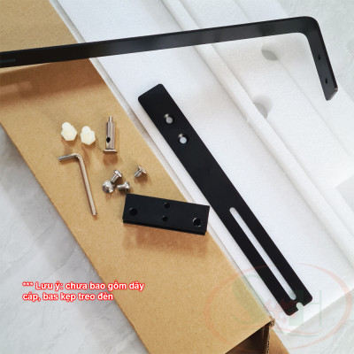 Giá chân treo đèn OEM chữ L dẹp hợp kim nhôm kẹp thành hồ bể cá tép thủy sinh