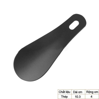 Combo Hai đón gót giầy muồng đen Không Gỉ Duy Trì Hình Dáng Tăng Tuổi Thọ Của Giày Nam Nữ Móc Chìa Khóa MUỖNG XỎ GIÀY