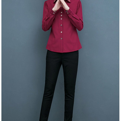 Áo sơ mi nữ công sở thiết kế cơ bản sành điệu cá tính tay dài Haint Boutique SM150