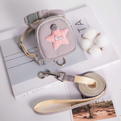 DÂY DẮT DÂY XÍCH BALO NGÔI SAO THÚ CƯNG DÀI 120CM TỪ 0.5-3KG DÀNH CHO THÚ CƯNG CHÓ MÈO