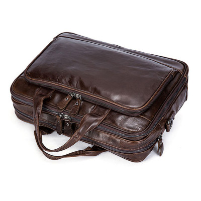 Cặp công sở nam da bò cao cấp BHM8979 Nhiều ngăn để đồ. Túi xách công sở nam