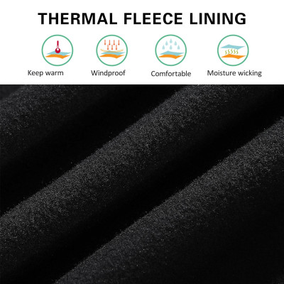 Áo khoác nam Wosawe Bo282 lót lông cừu không tay cho tập luyện thể thao ngoài trời chạy đi bộ đường dài