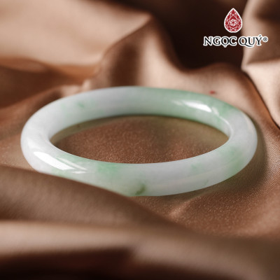 Vòng tay liền khối đá cẩm thạch (có giấy kiểm định) mệnh hỏa, mộc - Ngọc Quý Gemstones