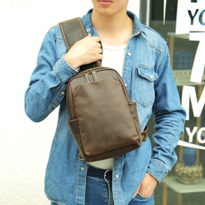 Túi đeo chéo nam DA BÒ THẬT phong cách mới  - BEE GEE DCN9297