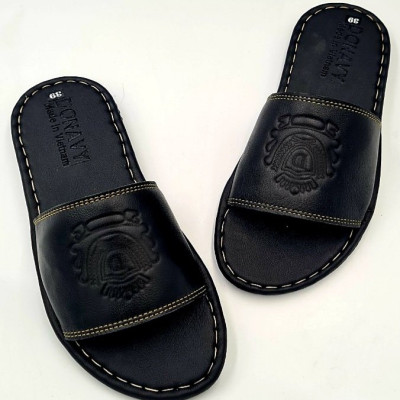  DÉP QUAI NGANG NAM DA BÒ THẬT 100% DONAVY CAO CẤP MAY FULL QUAI VÀ ĐẾ BAO ĐI MƯA DQNVM