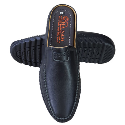 Dép Bít Mũi Nam Da Bò Thật TiTi ĐÔ Cao Cấp GSB2046d