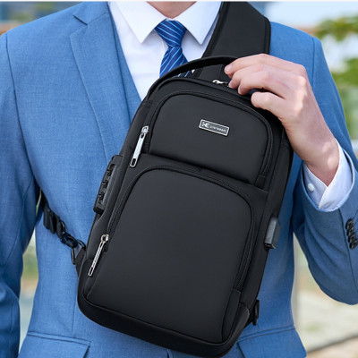 Túi đeo chéo đeo ngực nam có khóa chống trộm chống nước cao cấp phong cách mới