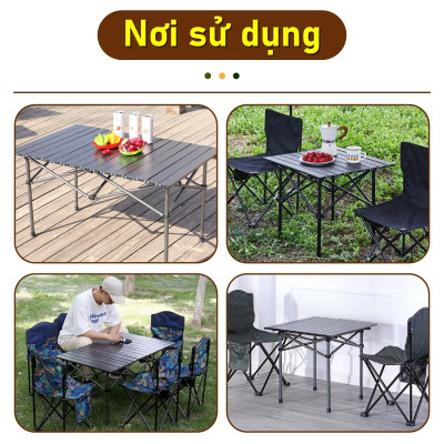 Bàn cắm trại gấp màu đen model TSD,có nhiều Size:53,95,120cm,đa năng,dễ mang theo, dã ngoại,có thể gập lại