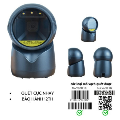 Máy quét mã vạch đa tia để bàn Winson 5780 Đầu đọc mã siêu nhạy dùng trong bán hàng siêu thị, shop thời trang - Hàng Chính Hãng