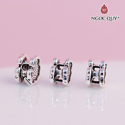 Charm bạc hình túi như ý xỏ ngang - Ngọc Quý Gemstones