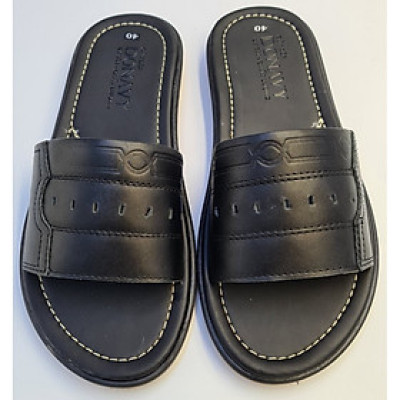 DÉP QUAI NGANG NAM DA BÒ 100%, QUAI DA BÒ NAPPA CAO CÁP, ĐẾ CAO SU VÀNG ĐI MASSAGE CHÂN CỰC KỲ ÊM 