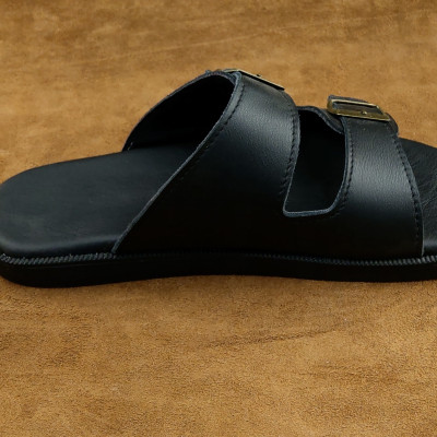 Dép Nam Quai Ngang Da Bò 2 Quai Khóa Đồng Sang Trọng Phong Cách Trẻ Trung Tiện Lợi Êm Chân (có bán sỉ)