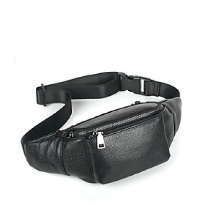 Túi đeo chéo nam DA BÒ THẬT chống thấm nước, thiết kế nhiều ngăn tiện dụng – DCN9319