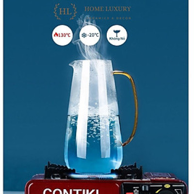 BÌNH THỦY TINH CHỊU NHIỆT | Bình thủy tinh borosilicate siêu nhẹ - chịu lực - chịu nhiệt phong cách Vintage 2022 