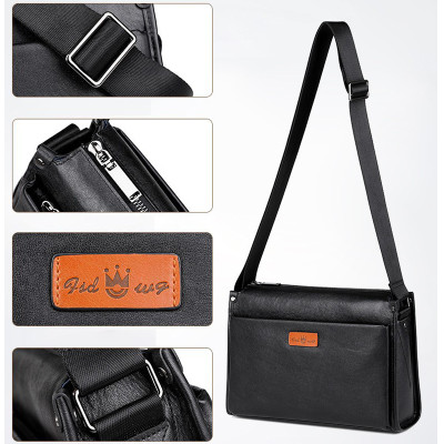 Túi đeo chéo nam DA BÒ THẬT - BEE GEE DCN9428