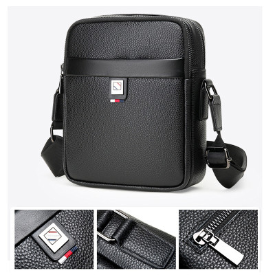 Túi đeo chéo nam DA BÒ THẬT - BEE GEE DCN9425