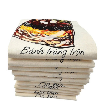 Túi Vải Canvas Bánh Tráng Trộn 20x22cm