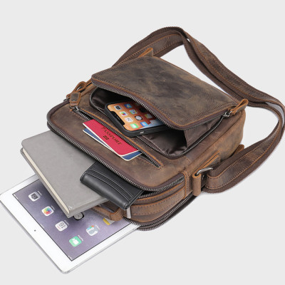 Túi đeo chéo nam DA BÒ THẬT phong cách mới  - BEE GEE DCN9315B