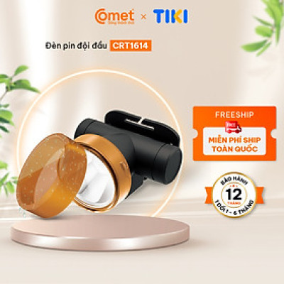 Đèn Pin Sạc Led Đội Đầu Comet CRT1614 2W Lithium 2000mAh có choá rời lắp vào đổi màu ánh sáng từ Trắng sang Vàng