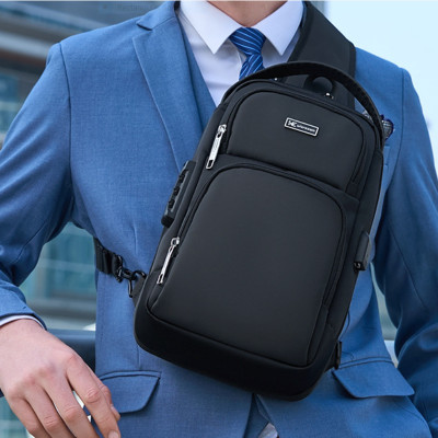 Túi đeo chéo đeo ngực nam có khóa chống trộm chống nước cao cấp phong cách mới