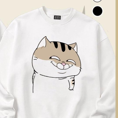 Áo Sweater cặp đôi form rộng Mèo Ami bụng bự Mr.Buffalo