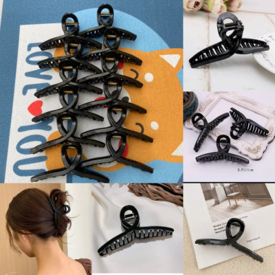 Kẹp Tóc Nhựa Màu Trơn Thời Trang Hàn Quốc Nữ Tính