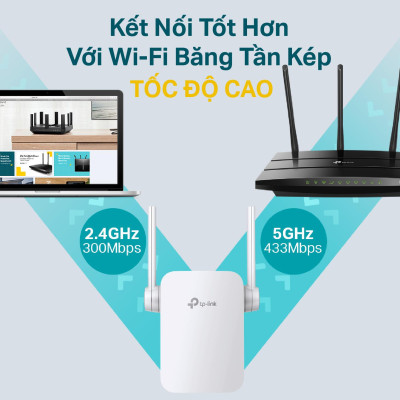 Bộ Mở Rộng Sóng Wifi TP-Link RE205 Băng Tần Kép AC750 - Hàng Chính Hãng