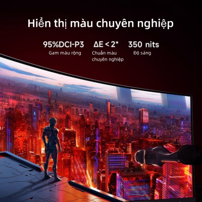 Màn Hình Cong Xiaomi Redmi Mi Curved G34WQ 34 Inch Tần Số 180 Hz 2K Có VESA Chơi Game Làm Việc Thoải Mái - Hàng Nhập Khẩu