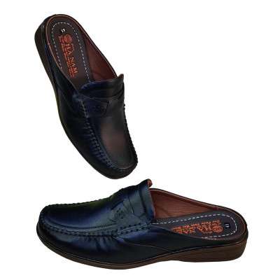 Dép Bít Mũi Nam Da Bò Thật TiTi ĐÔ Cao Cấp GSB2099