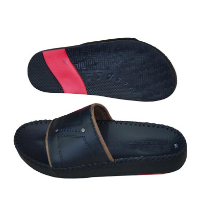 Dép Nam Quai Ngang Da Bò Thật TiTi ĐÔ Cao Cấp DNA2140d