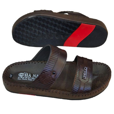 Dép Nam Quai Ngang Da Bò Thật TiTi ĐÔ Cao Cấp DNA2080d