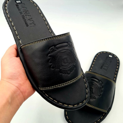  DÉP QUAI NGANG NAM DA BÒ THẬT 100% DONAVY CAO CẤP MAY FULL QUAI VÀ ĐẾ BAO ĐI MƯA DQNVM