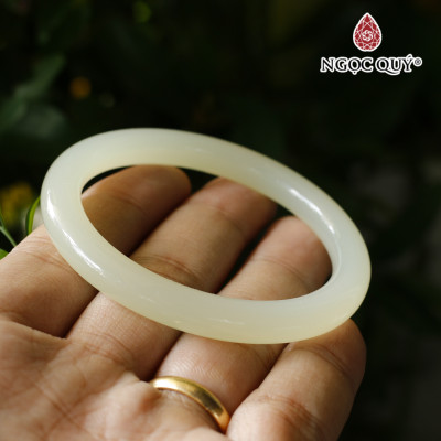 Vòng ngọc canxit A màu vàng chanh nhạt - Ngọc Quý Gemstones