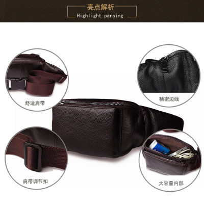 Túi đeo chéo nam DA BÒ THẬT chống thấm nước, thiết kế nhiều ngăn tiện dụng – DCN9319