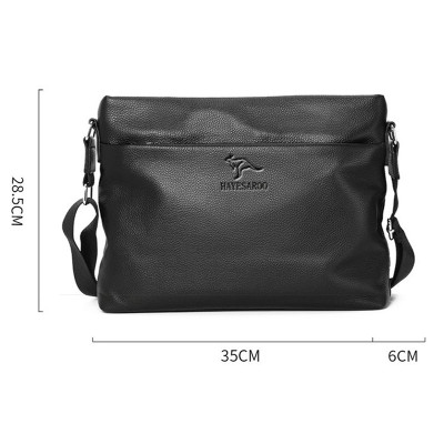 Túi đeo chéo nam DA BÒ THẬT - BEE GEE DCN9412